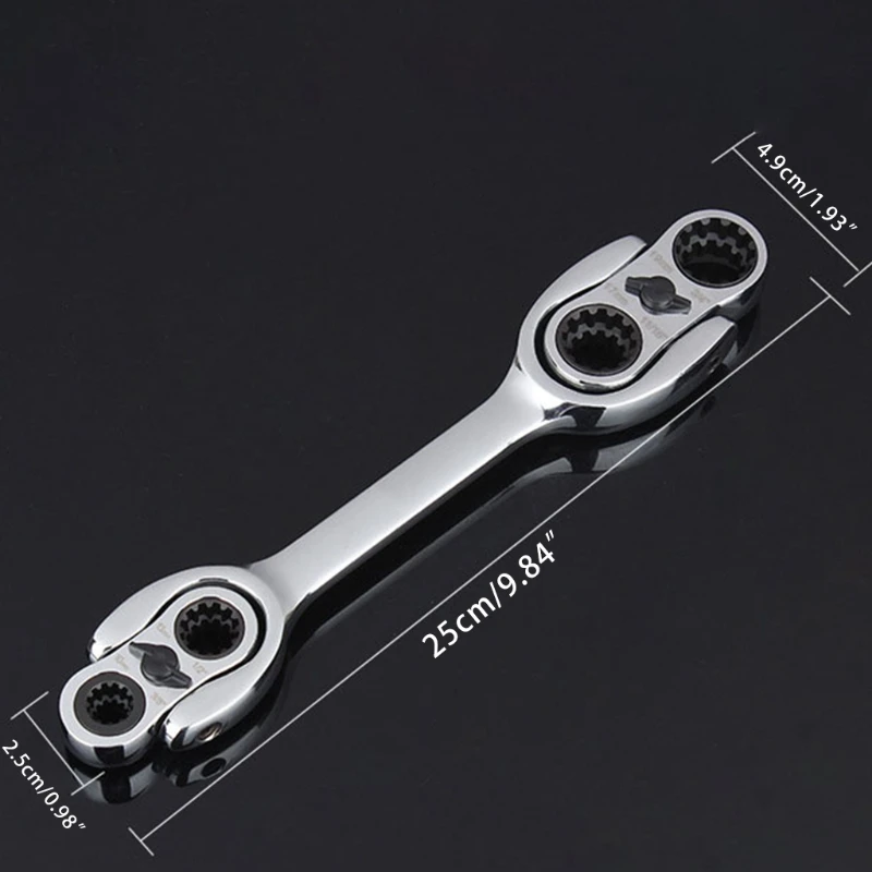 

Multi Functional Socket Wrench Spanner Household Wrench Universal Hand Tool 360 Degree Rotating Head Hand Diy Tool Drop Shipping