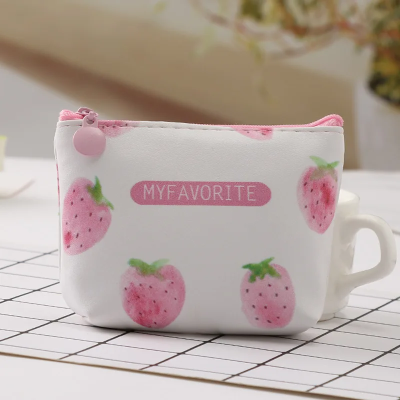 2019 оригинальный японский стиль клубника мини-Пенни посылка короткая из ПУ кожи