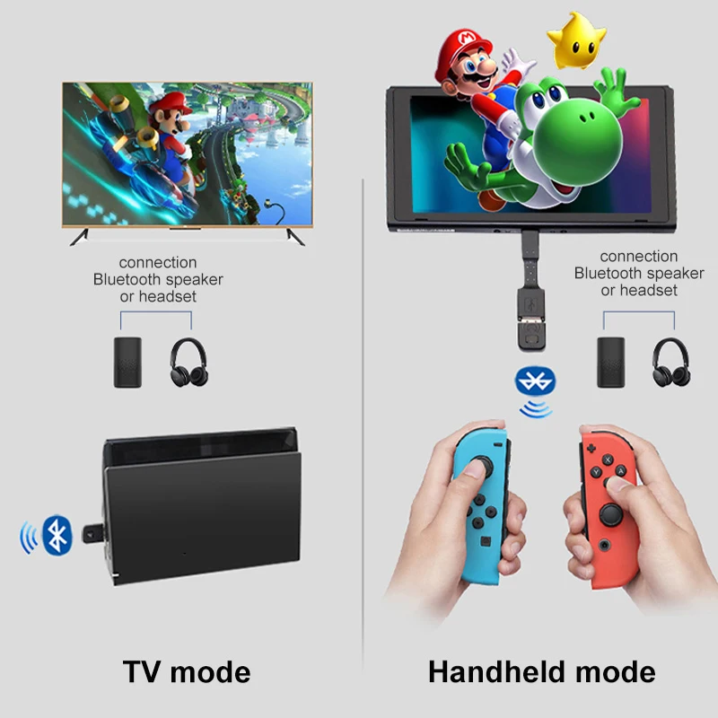 Bluetooth Receiver for Nintendo Switch NS Adapters Headset Audio Transmitter For Xbox PS3 PS4 PS5 Host Wireless Handle Receptor | Мобильные