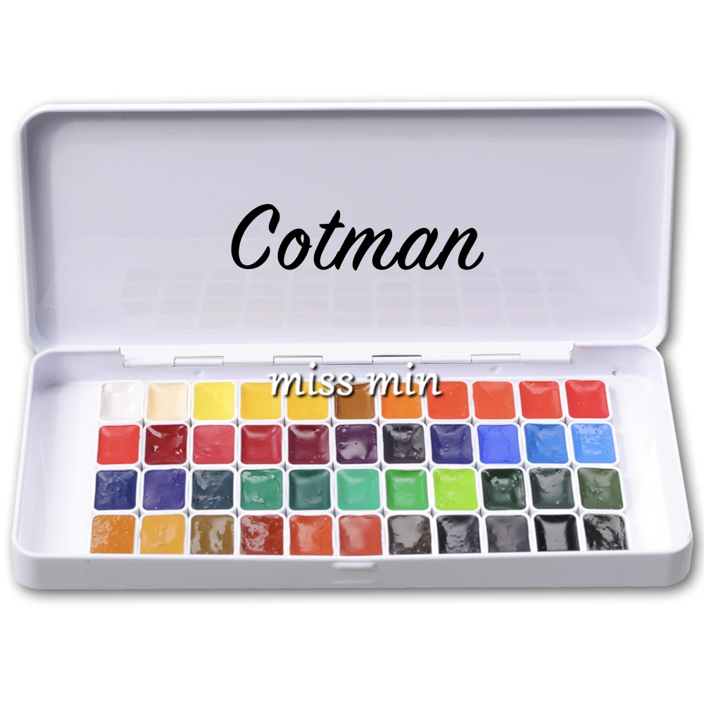 Виндзорский Ньютон 44 цвета акварельная краска пробная 0 8 мл в комплекпосылка