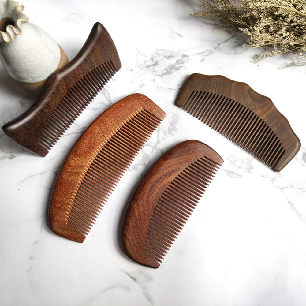 

3pcs Non-static Comb Creative Wood Comb Practical Hairstyling Comb