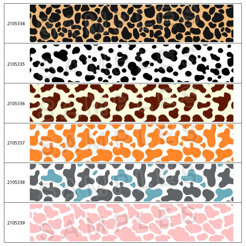 

10yards Cow Leopard Printed Grosgrain/satin Ribbons For Hair Bows DIY Crafts Handmade Accessories