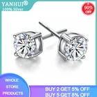 Женские серьги-гвоздики из серебра 925 пробы с сертификатом, 6 мм, 8 мм, ювелирные изделия из серебра 925 пробы