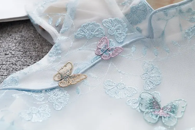 Летнее платье для девочек Новинка 2019 г. Детские Модные праздничные платья с