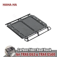 metal carbon fiber roof rack luggage carrier tray for 110 rc crawler traxxas trx6 g63 6x6 trx4 g500 4x4 upgrade part