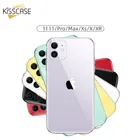 Прозрачный чехол KISSCASE для iPhone 11 Pro Max X XS MAX XR 7 8 прозрачные мягкие силиконовые чехлы из ТПУ для 6 6S 7 8 Plus 11 4 4s 5 5S SE чехол на айфон 11