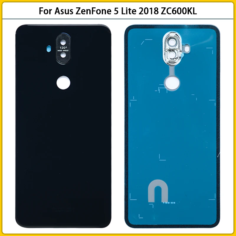 Для Asus ZenFone 5 Lite 2018 ZC600KL задняя крышка батарейного отсека Задняя стеклянная панель