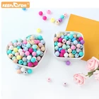 100 шт., силиконовые бусины для сосков, 9 мм