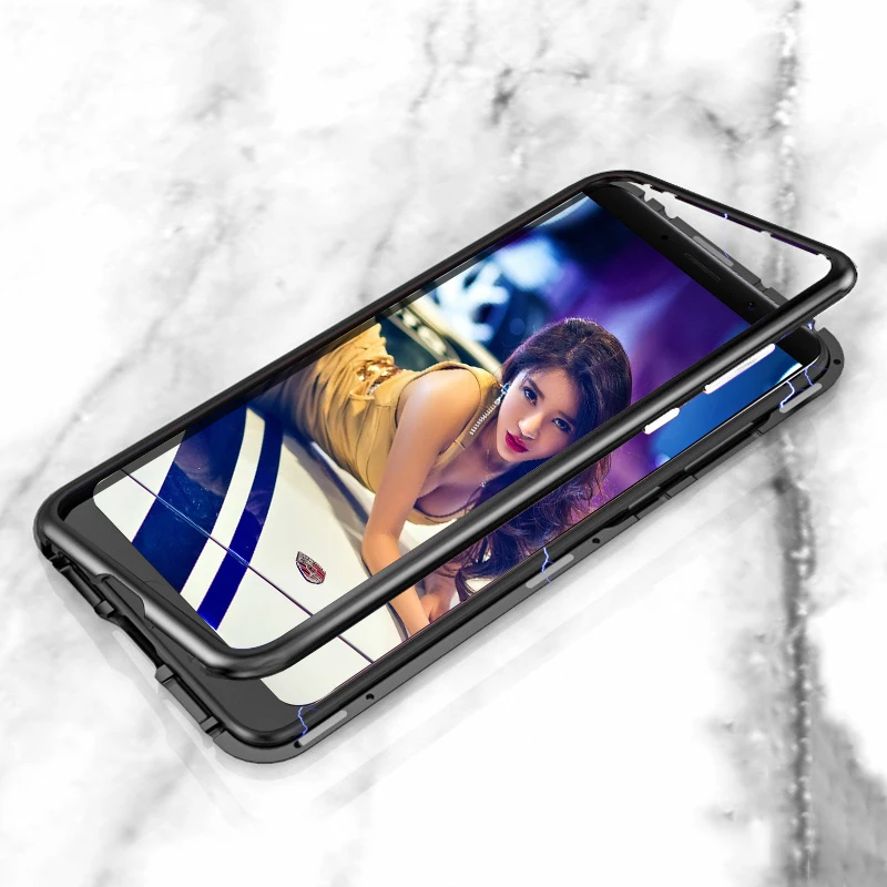 360 полностью магнитный металлический чехол для Xiao mi Red mi Note 7 Чехол для Xio mi 9 Lite A3 SE CC9 K20 Pro двойной чехол из закаленного стекла