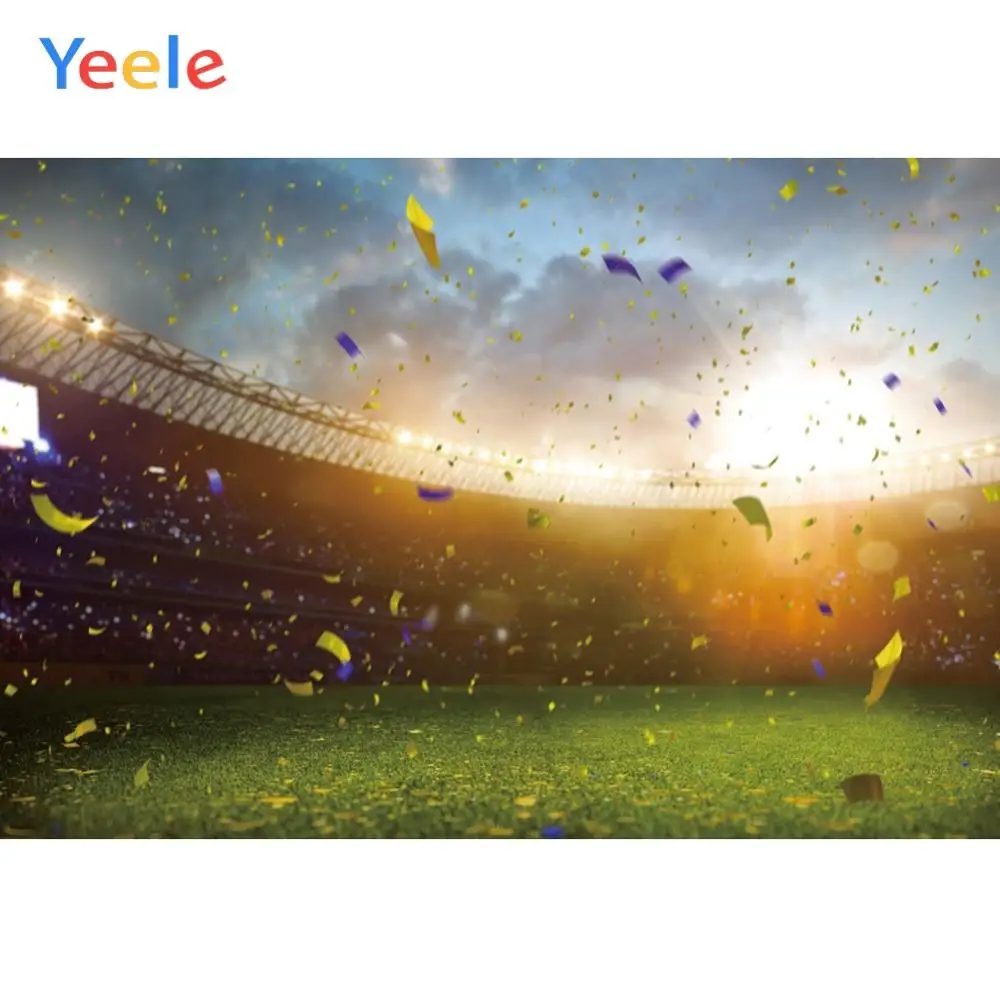 Yeele Футбол поле студентов Чемпион празднование фотографии фоны профессиональные