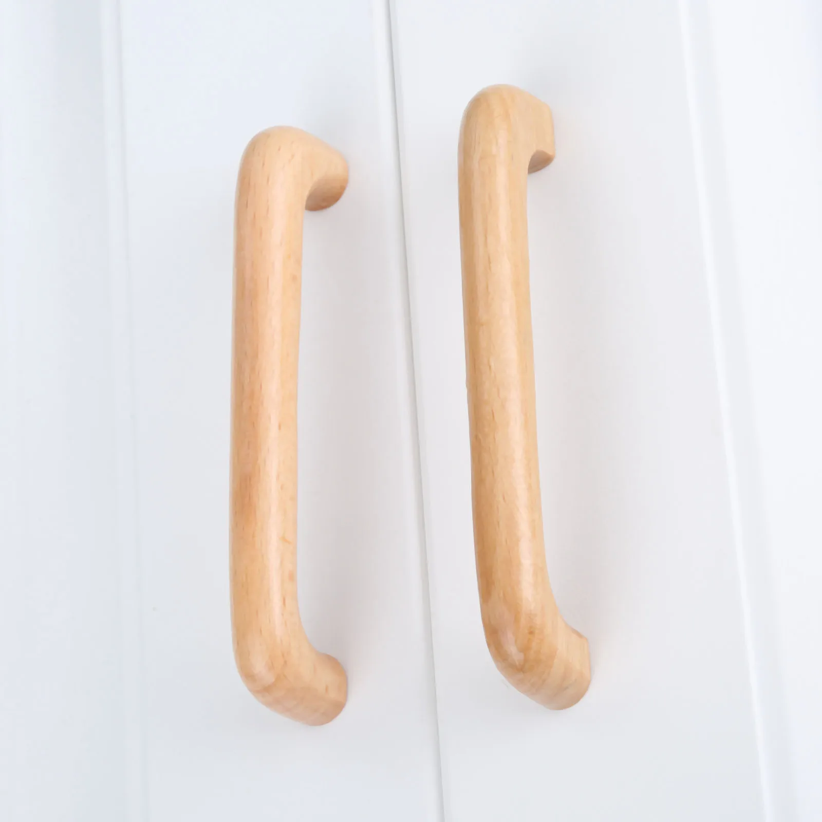 

Твердый деревянный шкаф ручка и ручка для двери, деревянная ручка для ящика, 64-128 мм, ручки для кухонного шкафа, мебели, 1 шт.