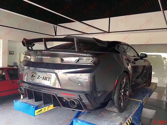 2017 2019 Z ART углеродное волокно спойлер задней крышки для Camaro ZL 1 задний диффузор
