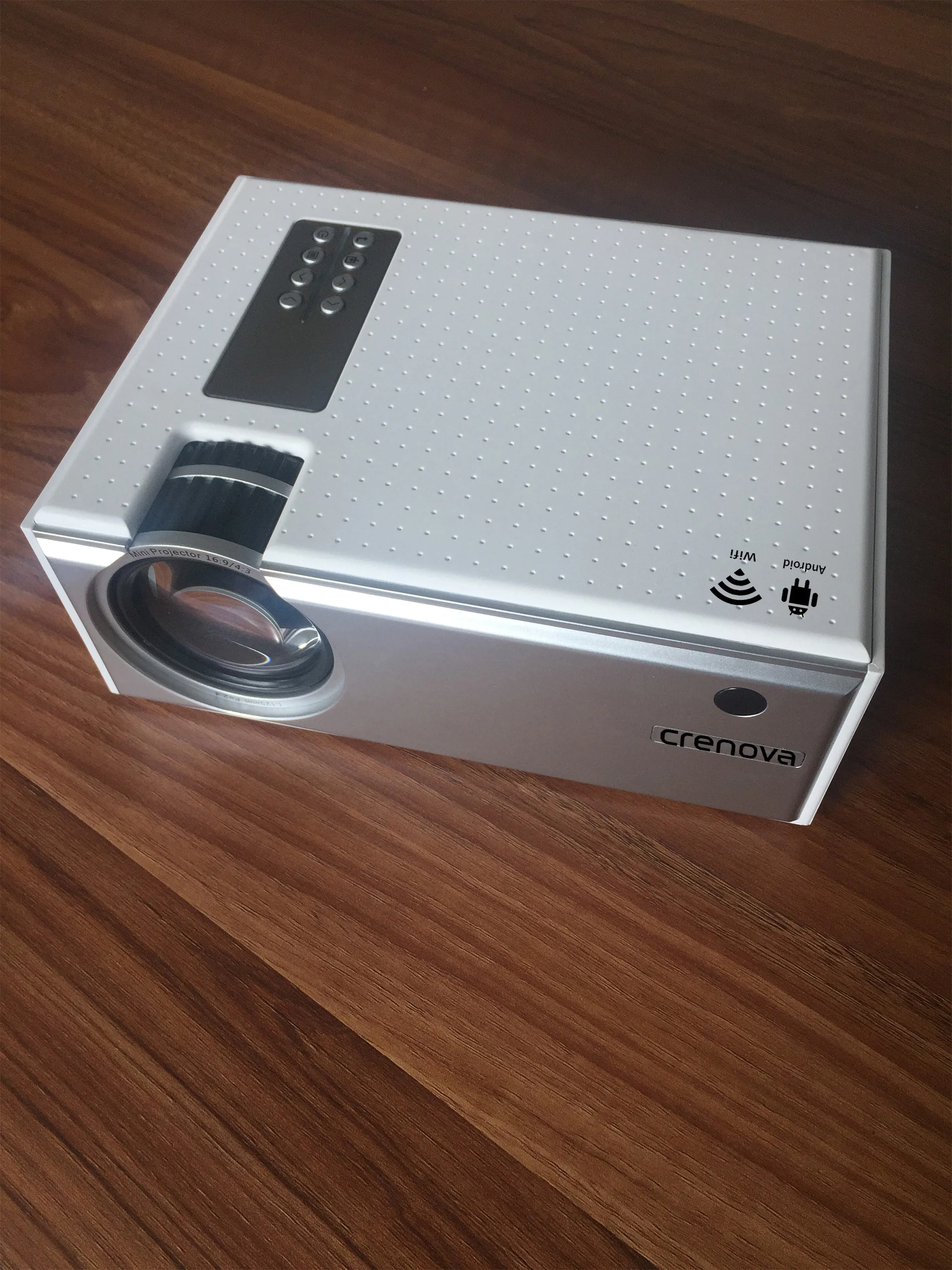 CRENOVA Лучшая Android видео проектор C8 1280*720P родное разрешение с Wi-Fi Bluetooth домашний кинотеатр кинопроектор
