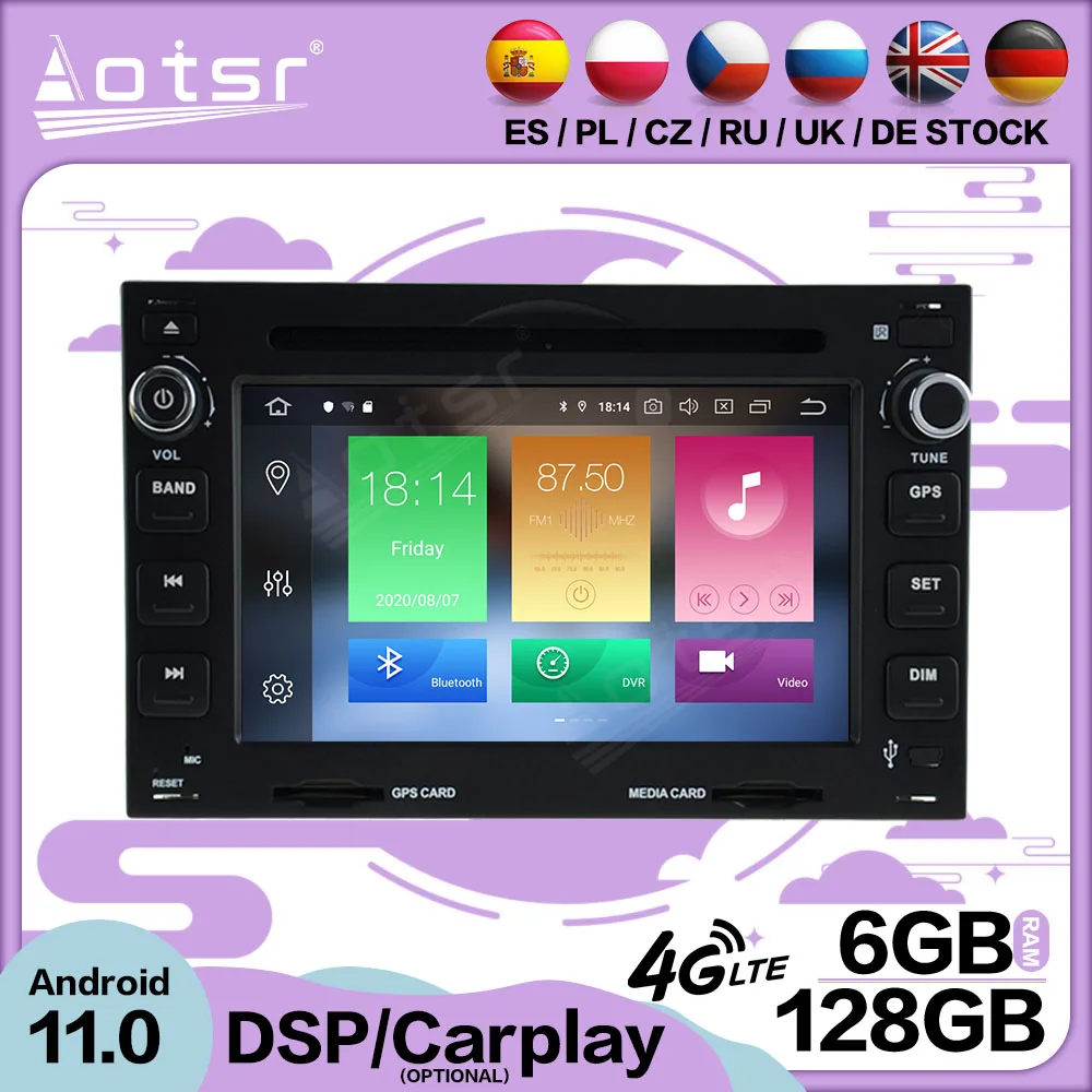 

6 + 128G Carplay Android 11 для VW PASSAT 7 1999-2005 Автомобильный мультимедийный GPS экран видеоплеер Радио приемник аудио стерео головное устройство