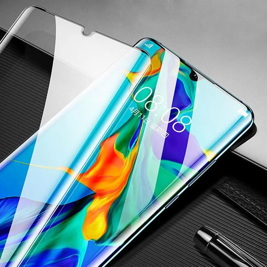 Полностью изогнутая поверхность закаленная пленка для Huawi P30 Pro мобильный телефон