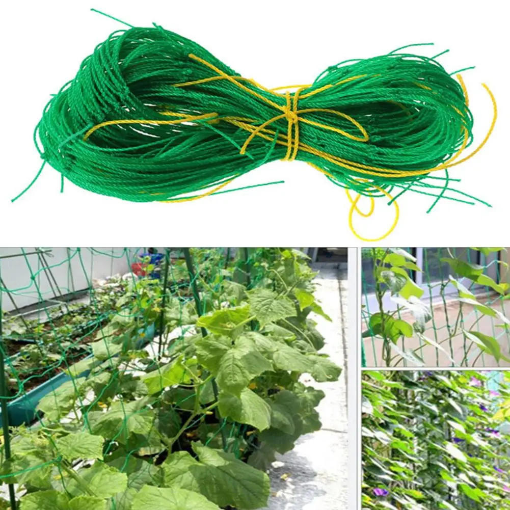 

Garden Green Nylon Trellis Netting Mesh Support Climbing Bean Plant Nets Grow Fence Climbing Net Thickened Line