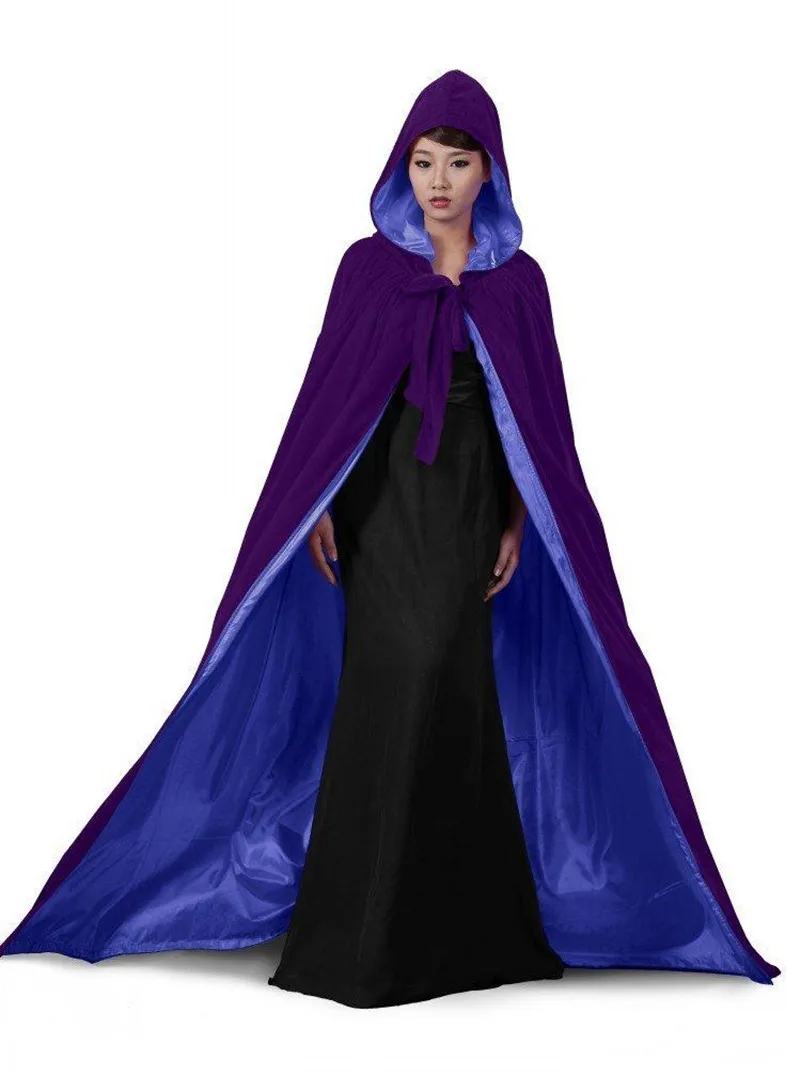Бархатная накидка с капюшоном зимние свадебные накидки дешевая Wicca Robe Wram