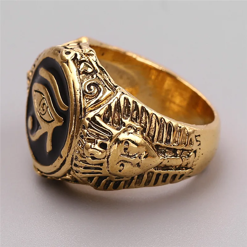 Золотое кольцо с логотипом фремазон глазом Провиденса изысканное в форме глаза