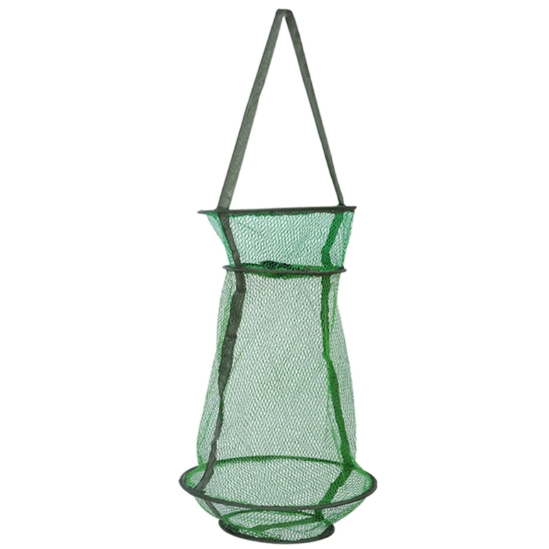 

Fishing Net Mesh Fish Trap Collapsible Fish Cage Fishing Keep Net Fishing Basket for Keeping Lures Crayfish