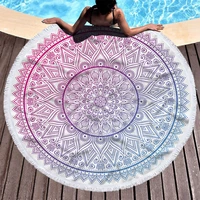 beach blanket beach towel yoga mat picnic camping mat portable outdoor thin round section beach mat color blanket pool