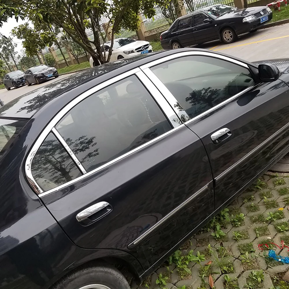 Для Hyundai Elantra 2004 до 2012 Нержавеющая сталь автомобильное окно центральный столб