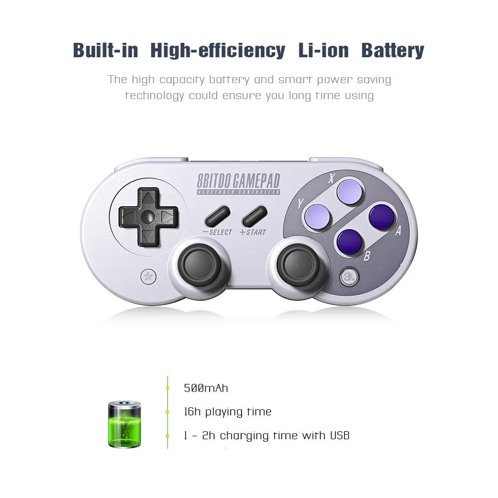 Official 8BitDo SF30 Pro Wireless Bluetooth Gamepad Controller with Joystick for Windows Android macOS Nintendo Switch Steam