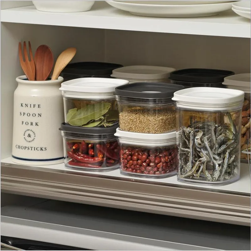 CuteLife прозрачные маленькие пластиковые контейнеры с крышками для еды сахара