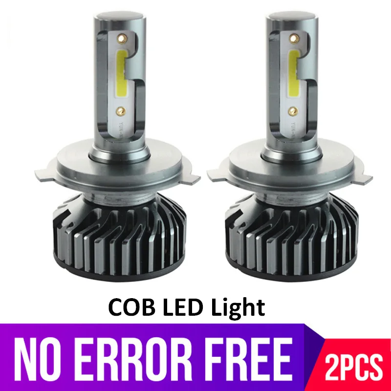 Автомобильные передние фары H7 LED H4 светодиодный H1 H11 H3 H13 H27 880 9006 9007 80 Вт 6500 лм K 12 в 24