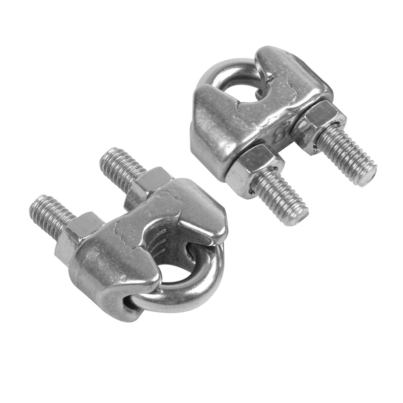 6 шт. 8 мм 5/16 дюйма из нержавеющей стали трос зажим для кабеля | Обустройство дома