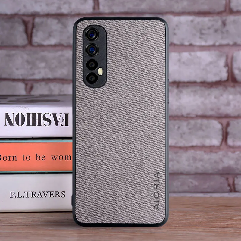 case for oppo realme 7 pro realme 7 5g coque luxury textile leather skin soft hard phone cover for oppo realme 7 pro case funda free global shipping