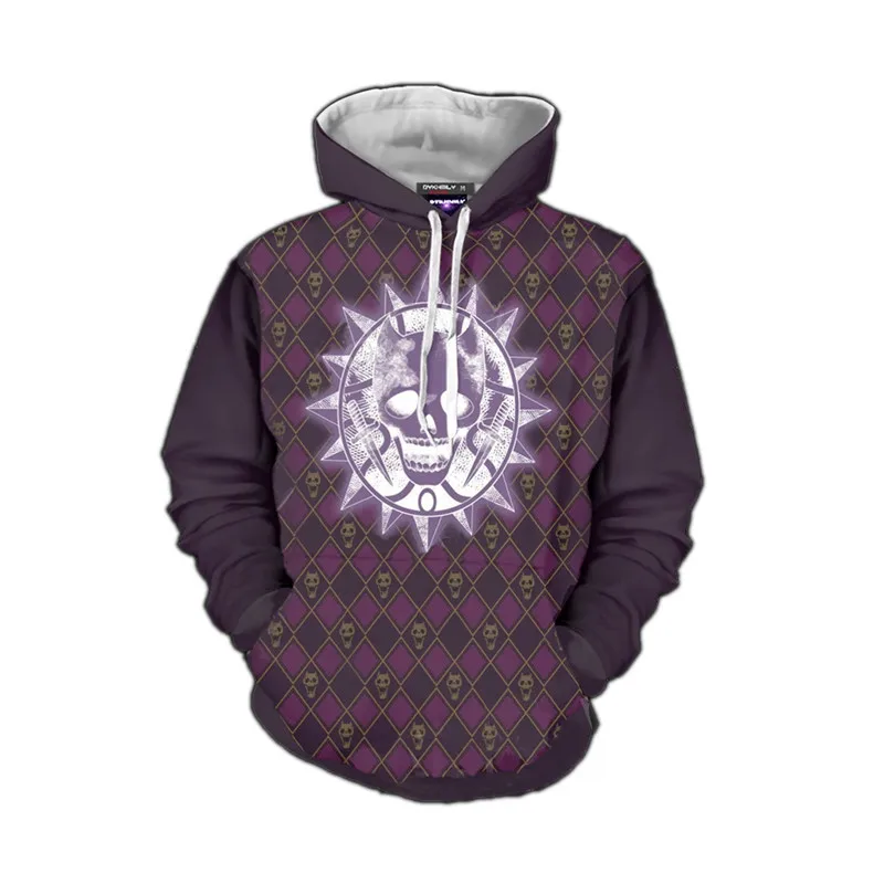 style 11 Аниме Jojo Необычные Приключения Толстовка Kira Yoshikage Косплей Костюм Joestar Kujo Jotaro свитер с капюшоном рубашка для мужчин мальчиков - Цвет: style 11