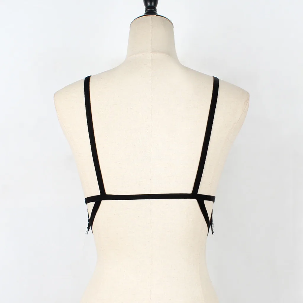 

sexy wireless bras for women Alluring Women Cage Bra Elastic Cage Bra Strappy Hollow Out Bra Bustier brassire femme #J05