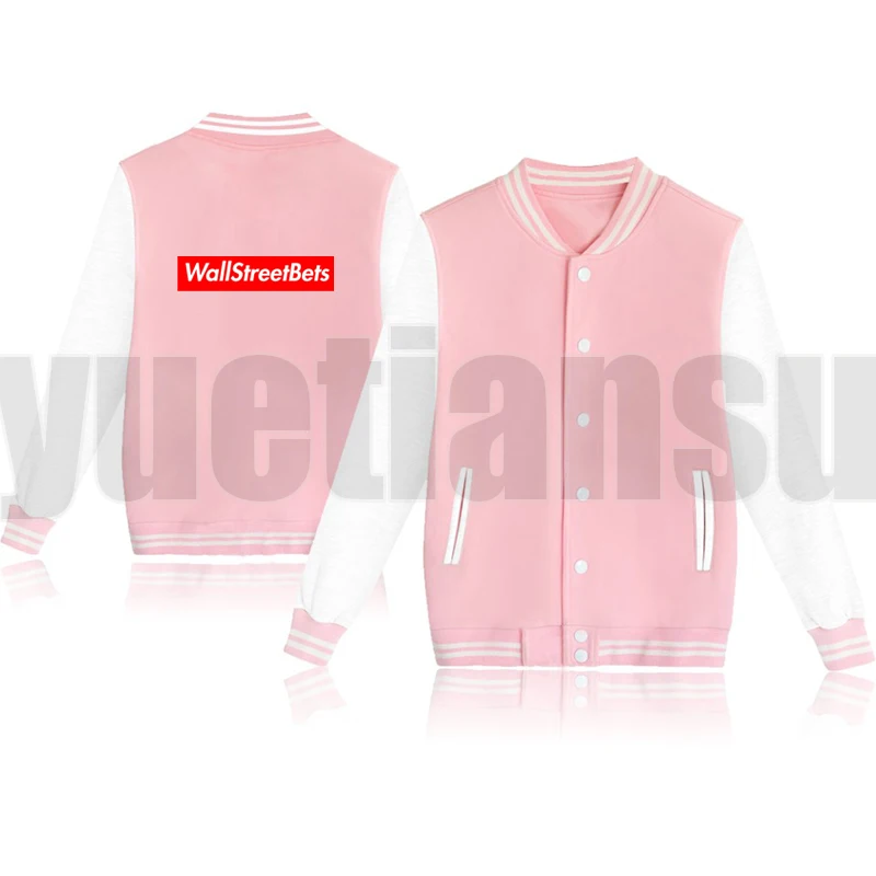 

Wall Street Bets Letter Print Hoodies WSB Unisex Hooded Sweatshirts GME Pullovers Hoodie Mens Female Fans Casual Baseball Jacket