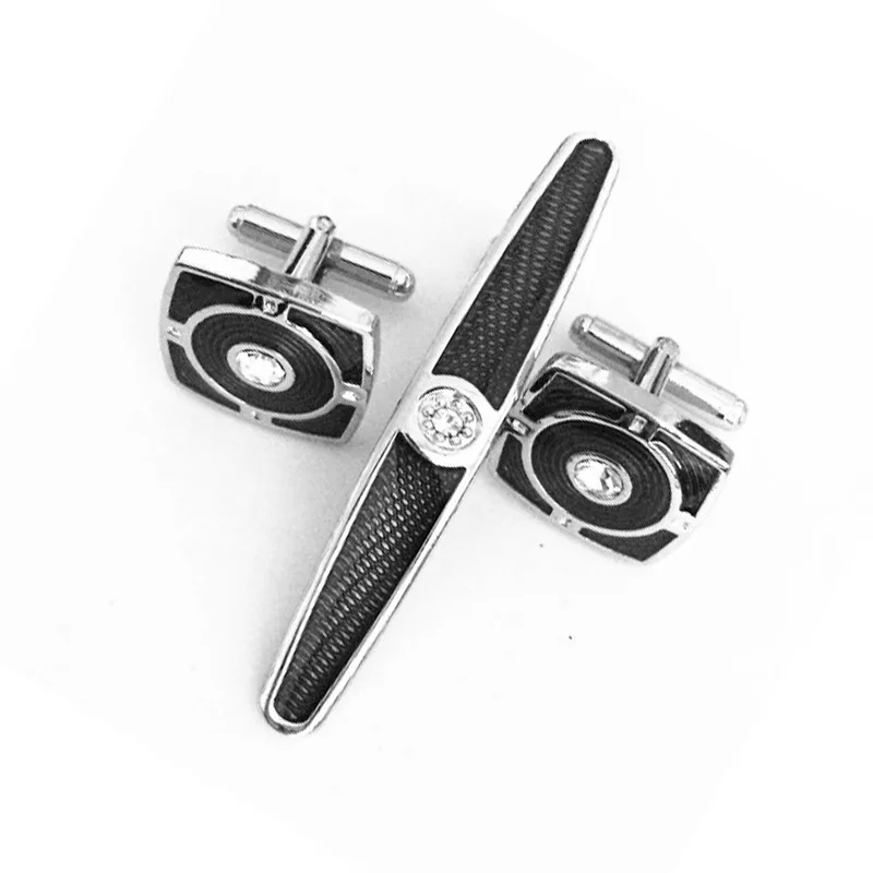 Металлические Запонки Зажим для галстука мужская одежда в западном стиле ретро