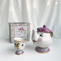 beauty and the beast mrs teapot teapot archie cup ceramic water cup coffee cup set