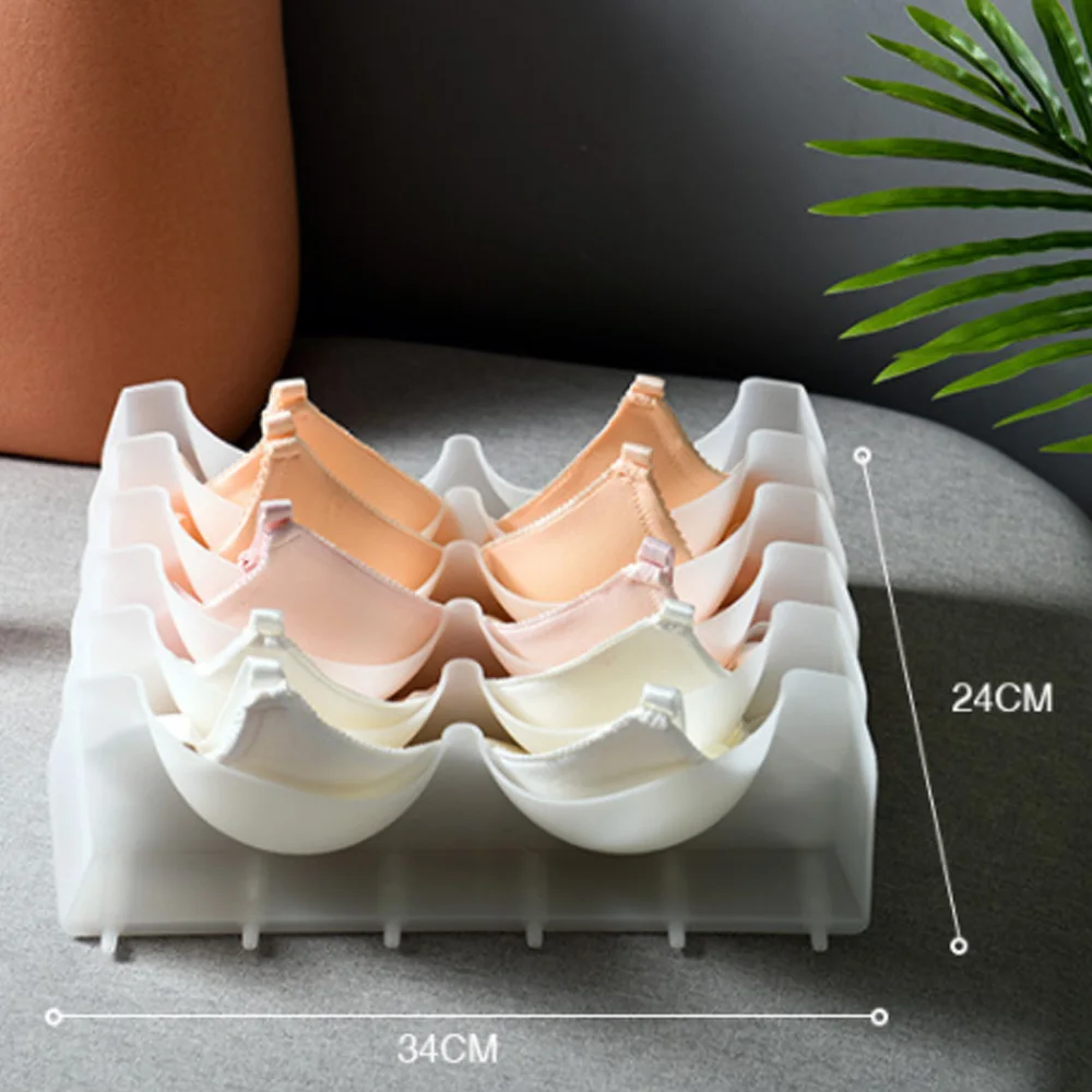 6 шт./компл. Штабелируемый органайзер для бюстгальтеров|Ящики-органайзеры| |