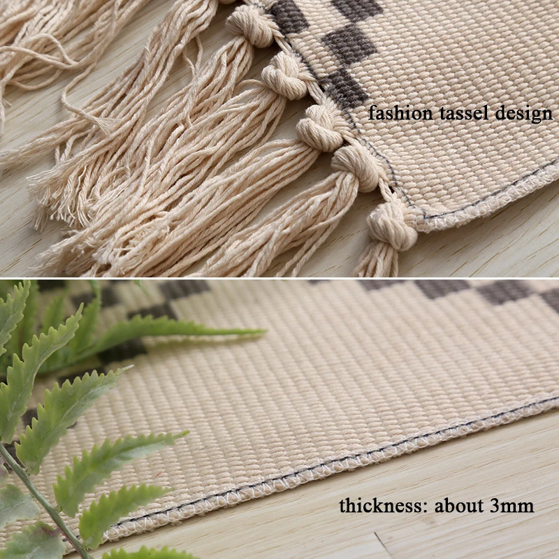 Morocco Hand Woven Living Room Carpet Geometric Blanket Home Bedroom Area Rugs Floor Sofa Coffee Table Mat Ins Nordic Carpet