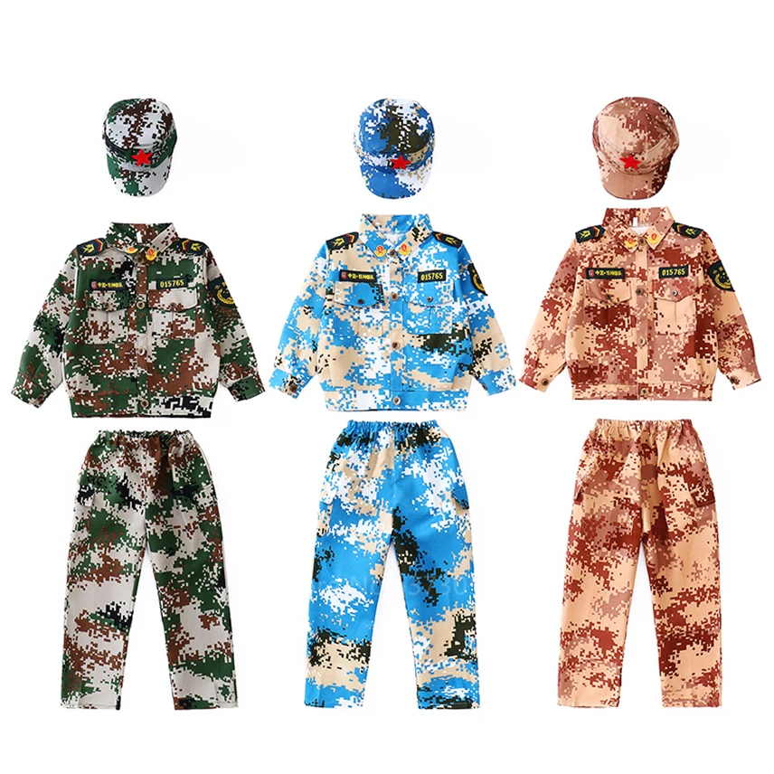 Камуфляжная одежда для мальчиков Детская Военная Униформа армии спецназа