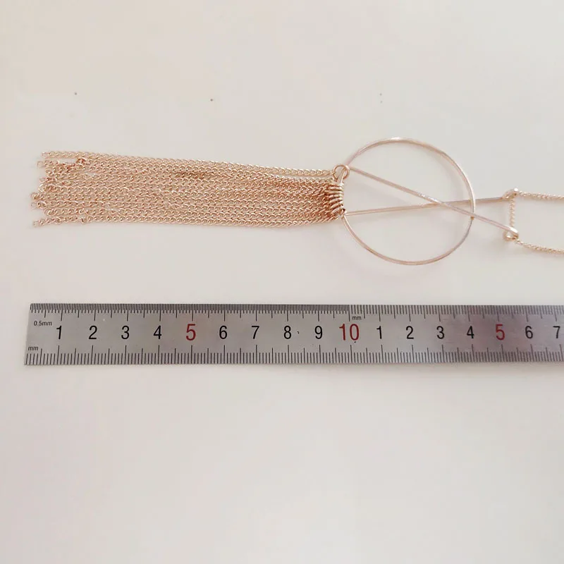 V054 бигбинг модные ювелирные изделия круглая цепь кисточка сердце длинная