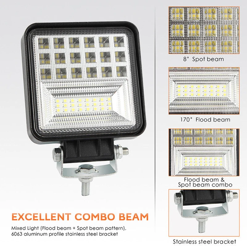 1 шт 126W устанавливаемый на крыше автомобиля полосы светильник для основных