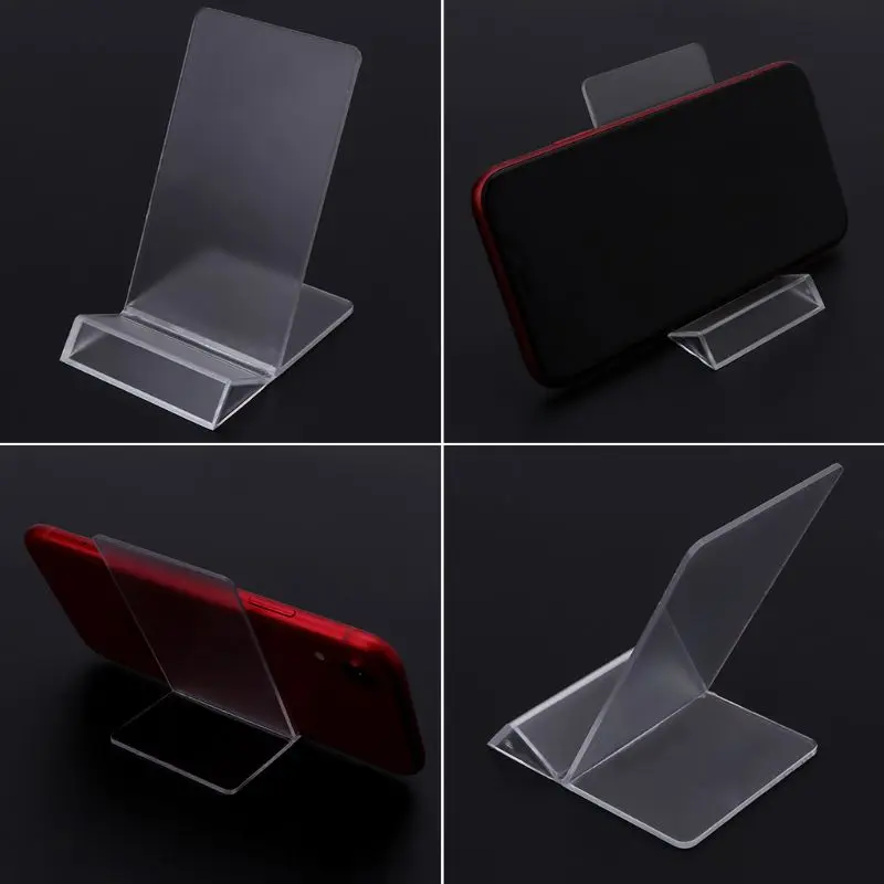 

Phone Holder Tray Dasktop Acrylic Display Stand Mount Bracket Cradle Home Office for iPhone Samsung Huawei Kindle