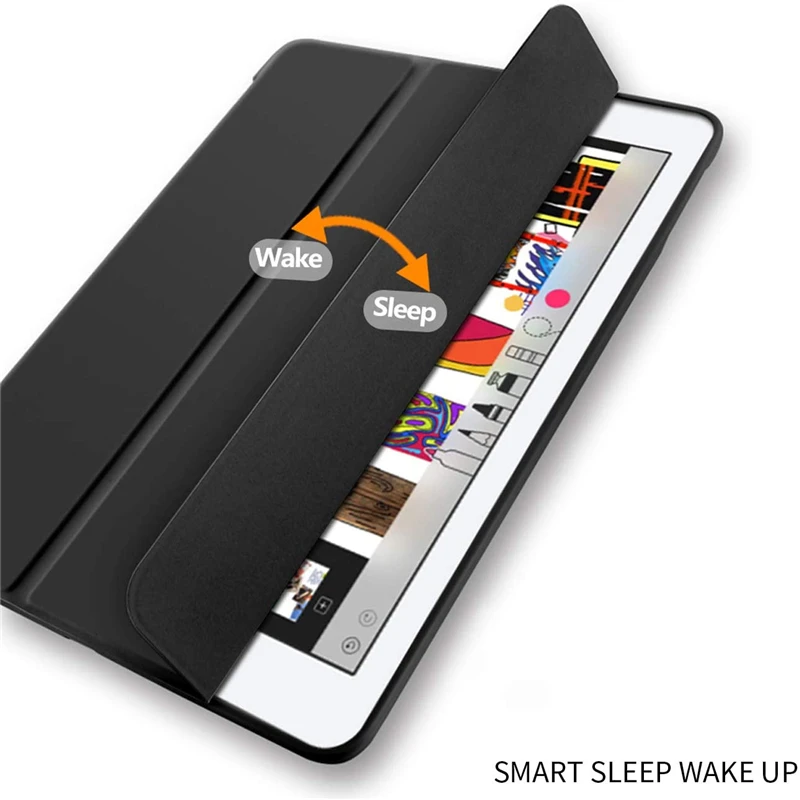 Чехол для планшета IPad 10 2 2021 2020 Pro 9 7 Air 3 4 умный чехол с держателем стилуса I Pad 8 6