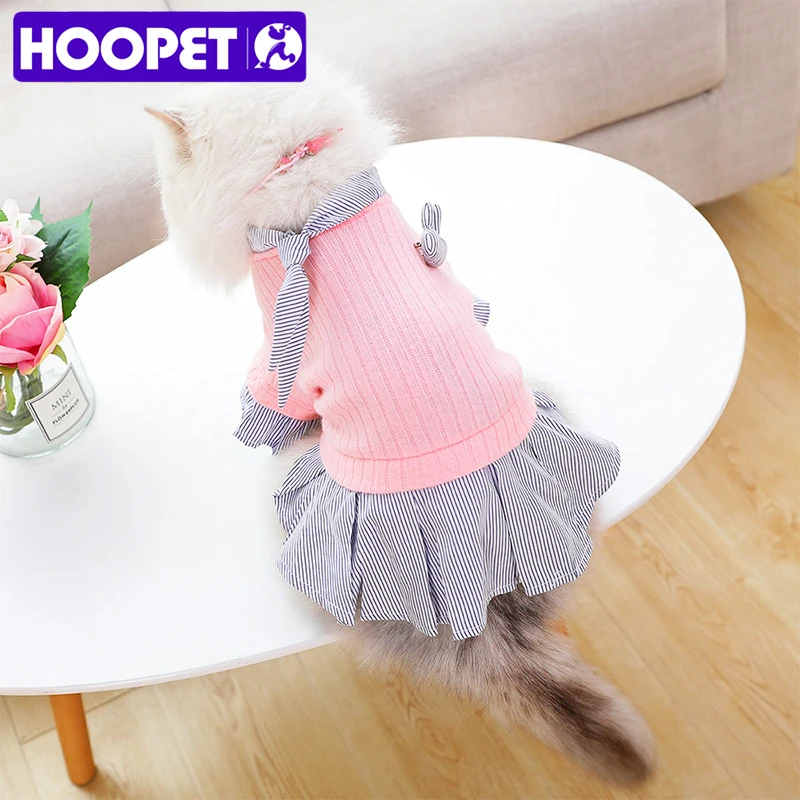 Юбки для собак HOOPET, платье для собак, одежда для щенков, платья для маленьких и средних собак, юбка с кошкой для домашних животных, костюмы, наряды для домашних животных