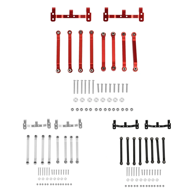

Металлический Тяговый стержень, соединительный стержень с тяговым стержнем, комплект для MN D90 D96 D99S MN98 MN99S 1/12, детали для модернизации радиоу...