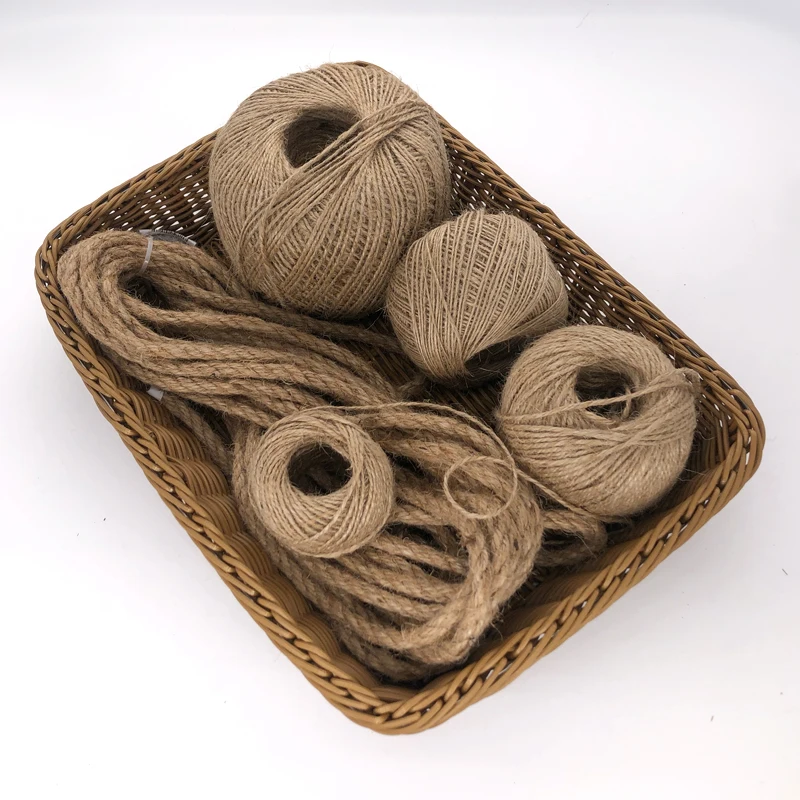 Thickness Durable Jute Raffia Straw Yarn Perfect for Hanging and Craft Projects Wrap Jars Create Pots Baskets Cat Trees | Дом и сад