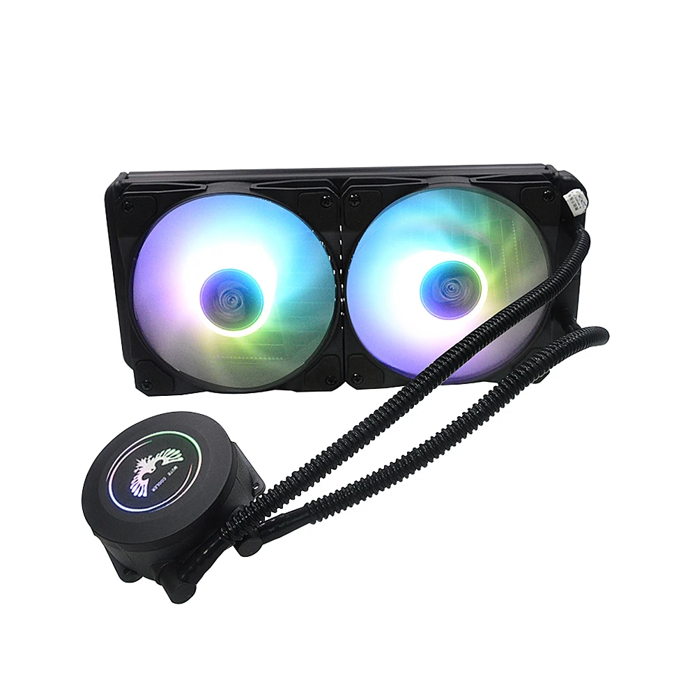 360 RGB AIO ЦП жидкий кулер PWM вентилятор Медная головка насоса плотные алюминиевые