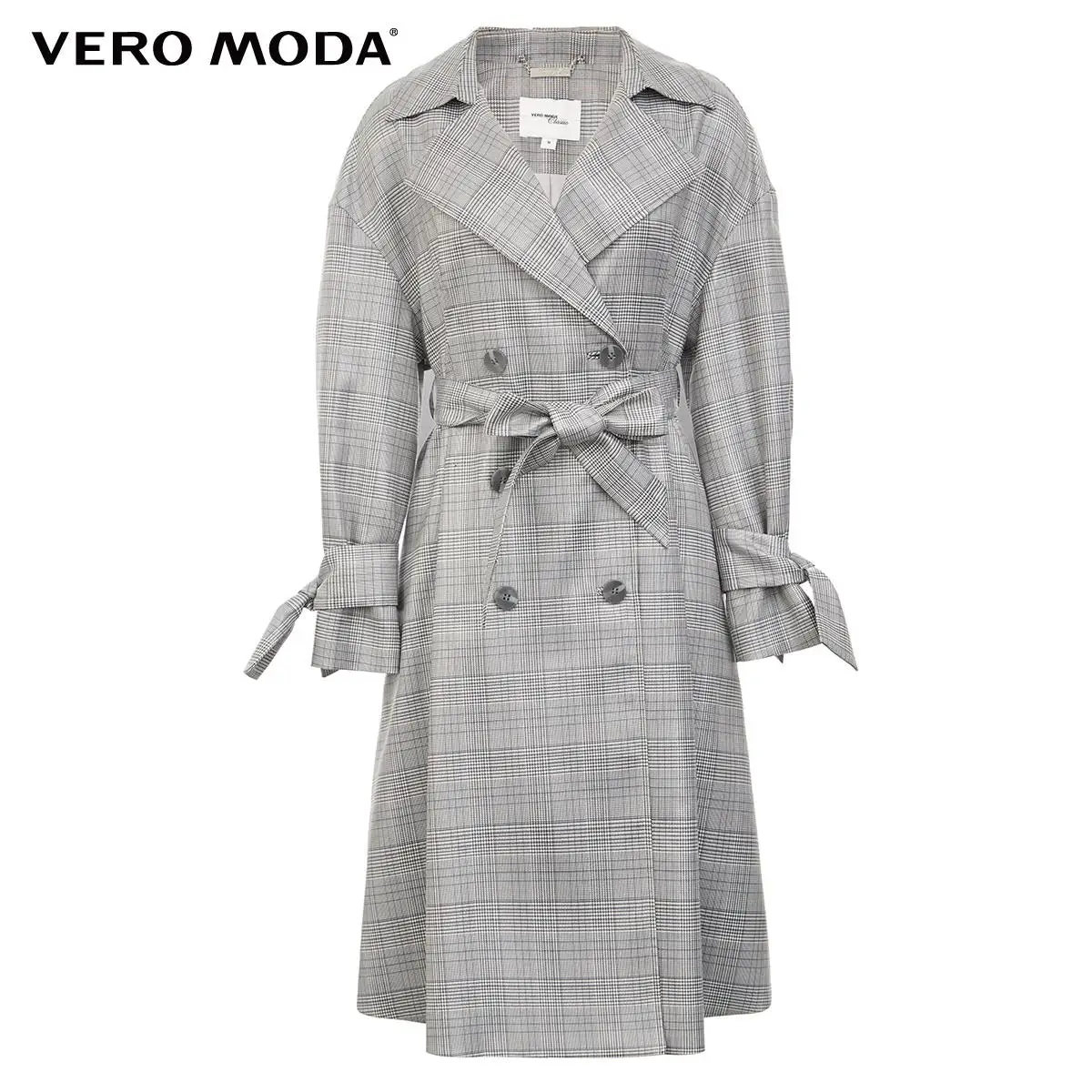 

Vero Moda Women's Vintage Glossy Fabric Medium Length Trench Coat | 319321504