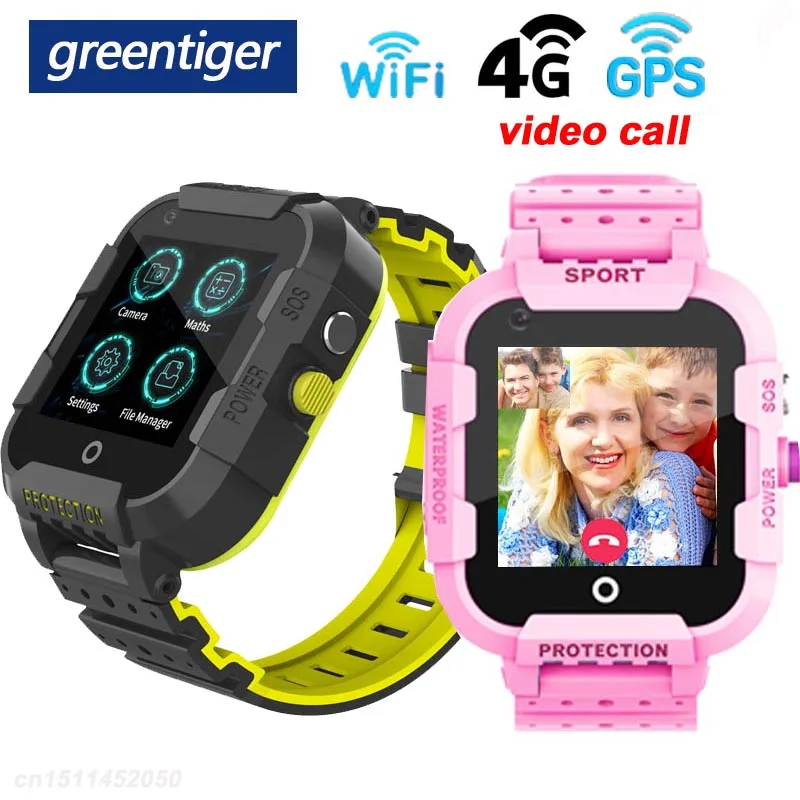 Greentiger водонепроницаемые 4G Смарт-часы детские gps расположение SOS Wi-Fi Видеозвонок DF39 умные часы детская камера безопасность для детей VS A36E