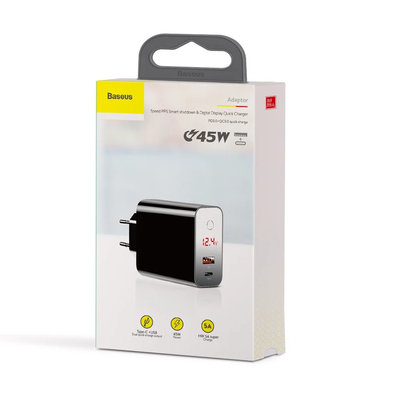 Baseus Quick Charge 4,0 3,0 USB зарядное устройство для iPhone 11 Pro Max samsung huawei мобильный телефон QC4.0 QC3.0 QC type C PD быстрое зарядное устройство