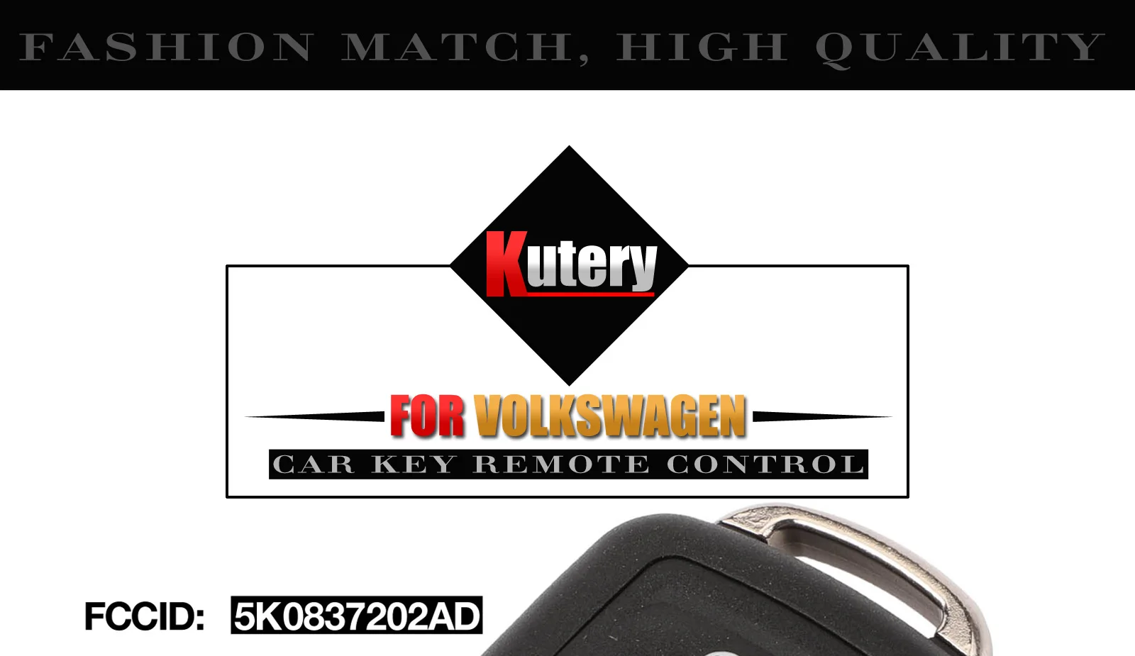 Kutery 3BTN 5K0837202AD дистанционный флип-ключ 434 МГц ID48 чип для VW Volkswagen GOLF PASSAT Tiguan Polo JETTA Beetle автомобильный без ключа